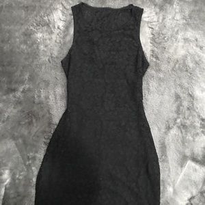 Black lace dress